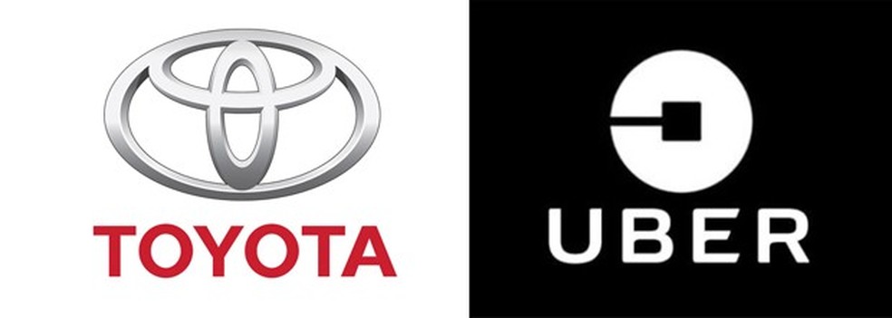 Logo Toyota e Uber (Foto: divulgação) — Foto: Auto Esporte