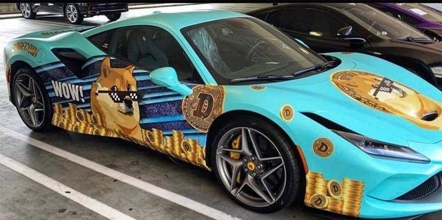 Ferrari F8 Tributo Dogecoin