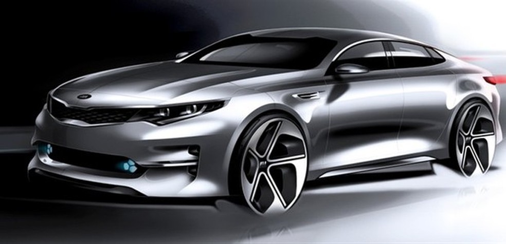 Kia divulga teaser do Optima 2016 (Foto: Divulgação) — Foto: Auto Esporte