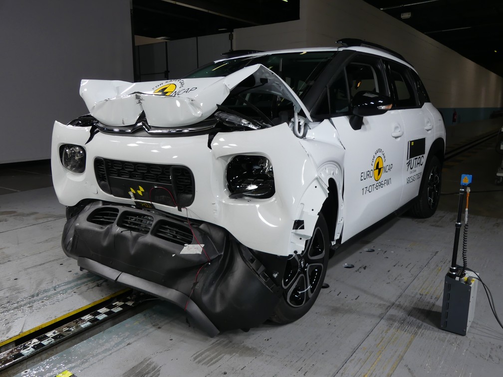Citroën C3 Aircross em teste do Euro NCap — Foto: Divulgação