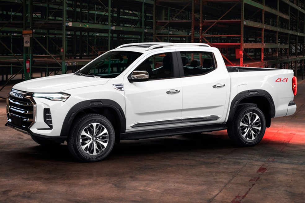 Maxus T90, picape chinesa que servirá de base à futura Amarok — Foto: Divulgação