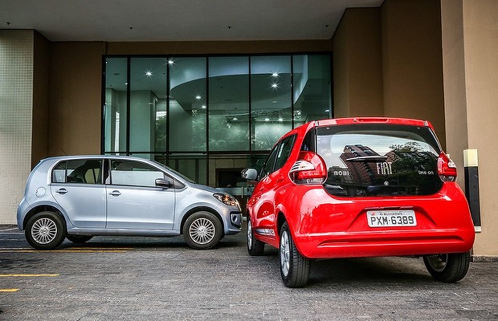 Comparativo: Fiat Mobi e Volkswagen up! (Foto: Renato Durães) — Foto: Auto Esporte