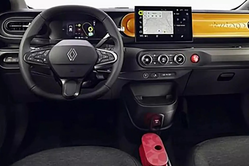 Novo Renault Twingo elétrico segue a mesma linha de outros modelos da marca  — Foto: Reprodução