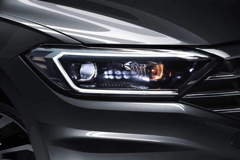 VW Jetta GLI traz faróis 100% iluminados com LEDs (Foto: Divulgação) — Foto: Auto Esporte