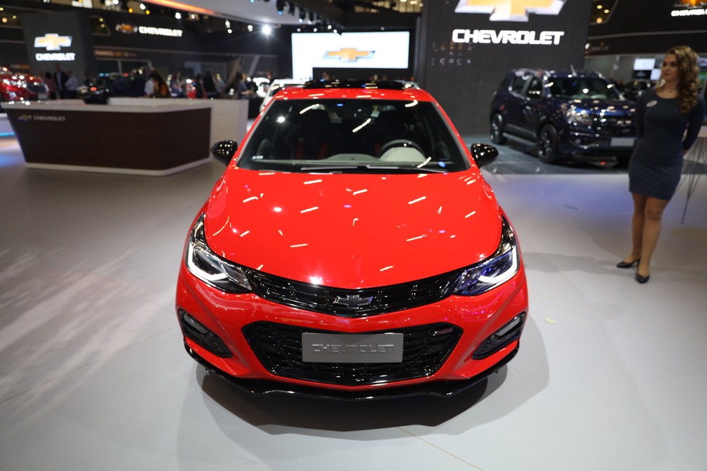 Estande da Chevrolet no Salão do Automóvel de São Paulo 2018 — Foto: Fábio Tito/G1