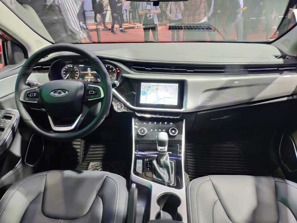 Chery Arrizo 5 ganhará interior mais tecnológico — Foto: André Paixão/G1