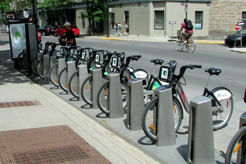 As bicicletas compartilhadas Bixi de Montreal funcionam bem (Foto: Jason Vogel/Jornal O 3PWEB) — Foto: Auto Esporte