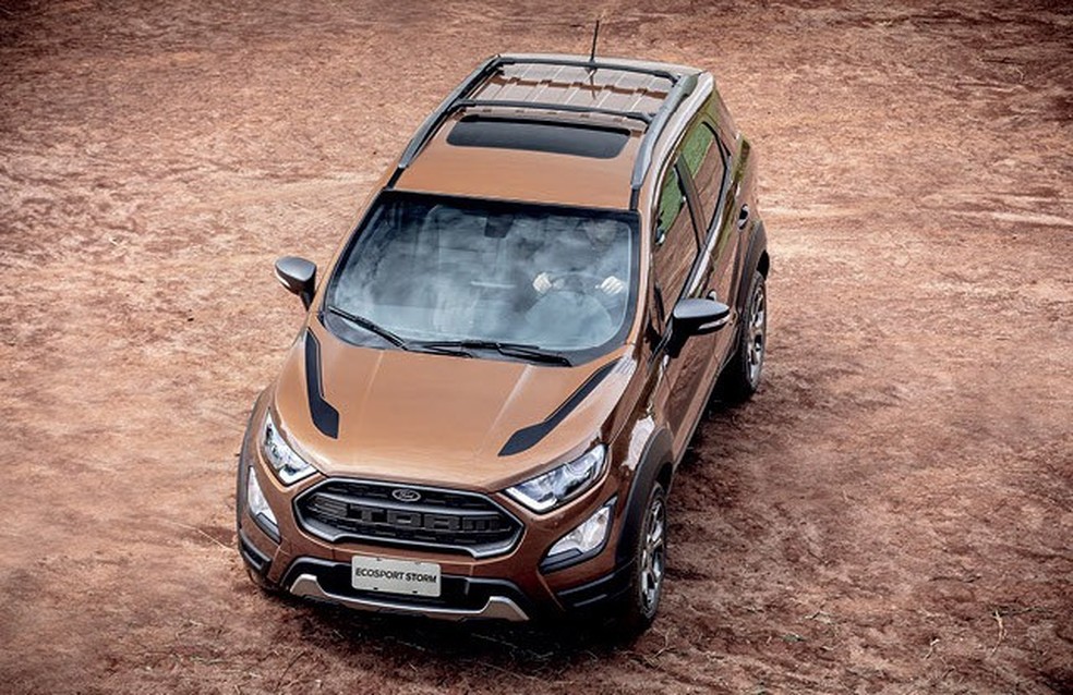 Visual exclusivo, câmbio automático e muito bem equipado: a Ford aposta nessa fórmula para fazer o EcoSport Storm emplacar — Foto: Auto Esporte