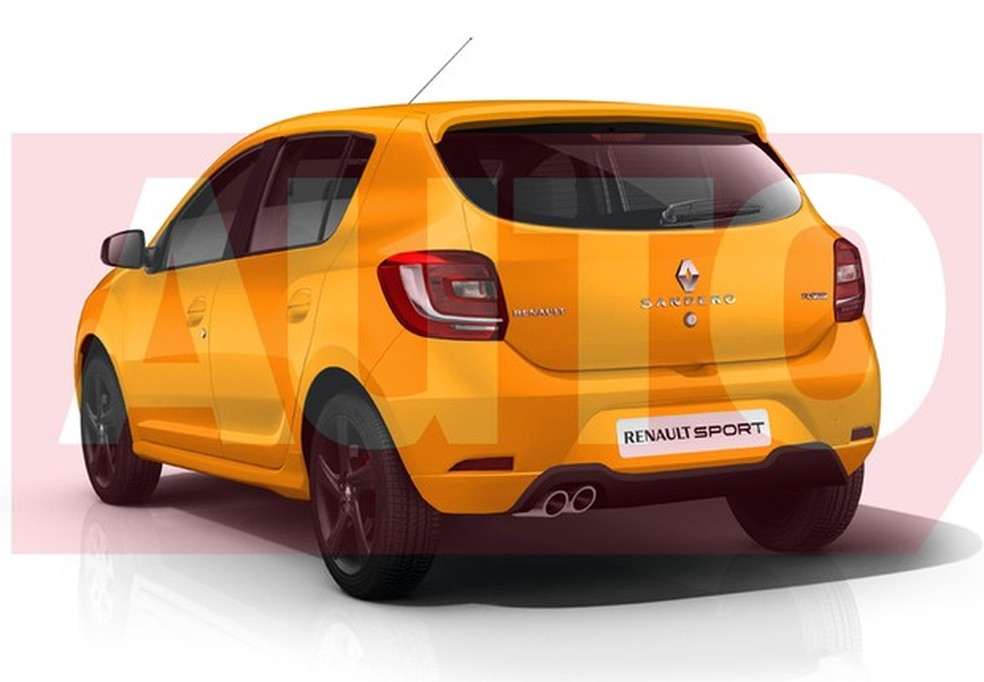 Projeção Renault Sandero RS (Foto: Yuri Queiroz) — Foto: Auto Esporte