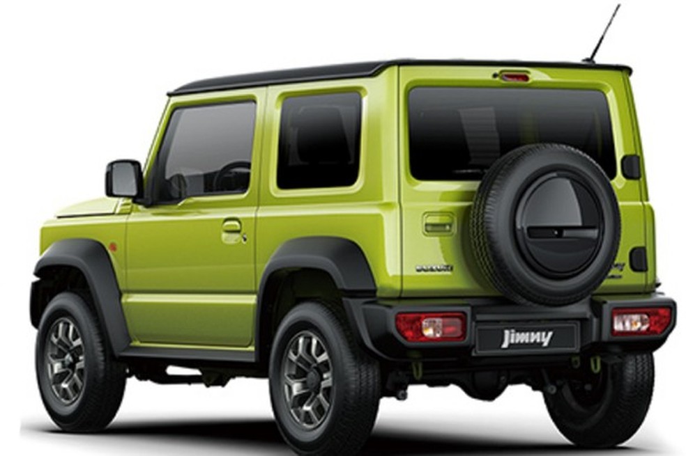 Tampa traseira com abertura lateral e estepe continuam a equipar o Jimny (Foto: Divulgação) — Foto: Auto Esporte