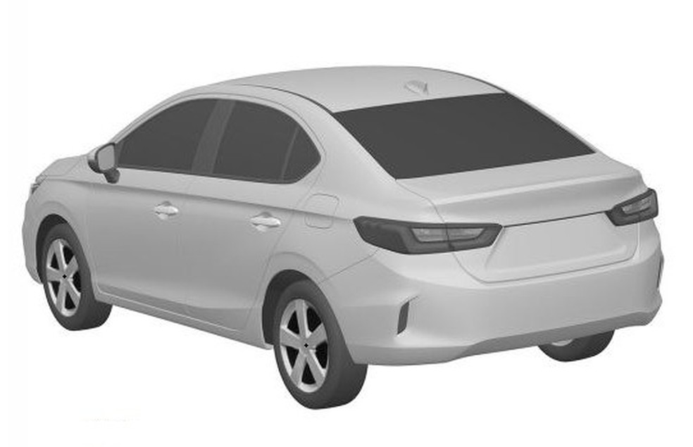 Novo Honda City sedã — Foto: Reprodução/INPI
