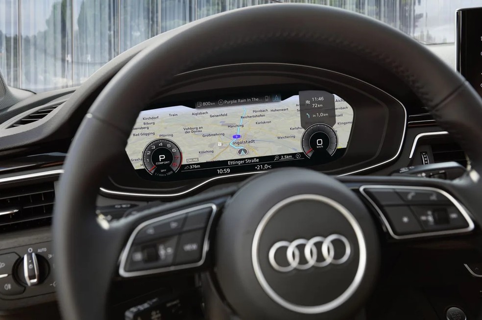 Audi A5 Sportback tem painel de instrumentos digital configurável  — Foto: Divulgação