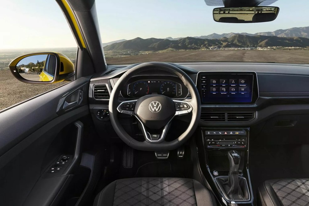 Volkswagen T-Cross pode ter central multimídia flutuante — Foto: Divulgação