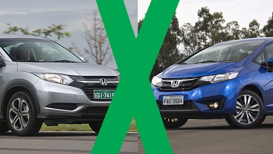 Jogo rápido: Honda Fit EXL x HR-V LX