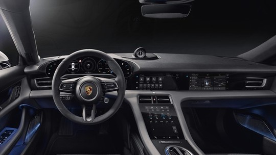 Porsche apresenta o interior do Taycan, seu primeiro elétrico