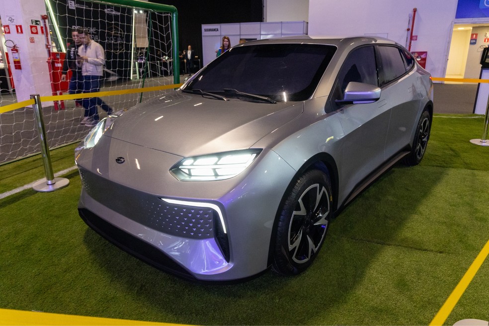 L/Conceito do Lecar 459 está exposto no Salão do Automóvel — Foto: Renato Durães/Autoesporte