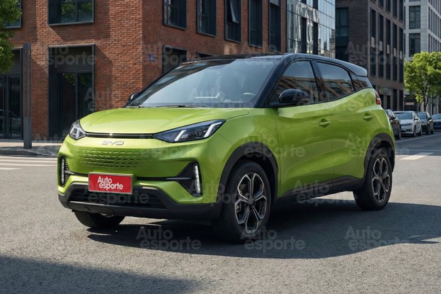 Esboço de SUV de entrada da BYD baseado no Dolphin Mini