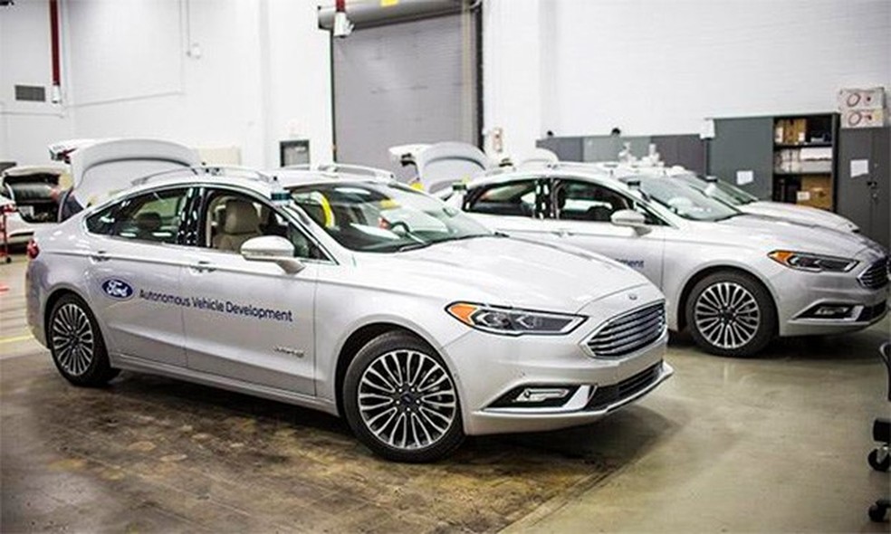 Frota de Fusions autônomos da Ford (Foto: Ford) — Foto: Auto Esporte