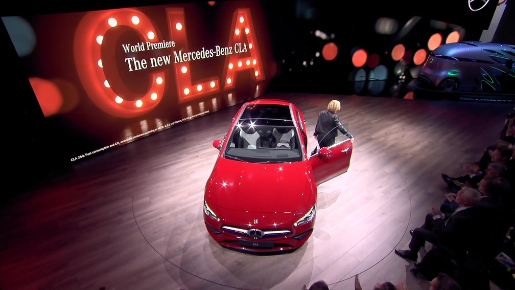 Mercedes-Benz revela nova geração do CLA na CES 2019 — Foto: Mercedes-Benz/Divulgação