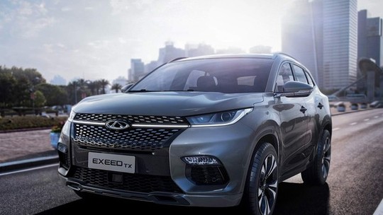 Chery registra crossover de luxo Exeed TX no Brasil