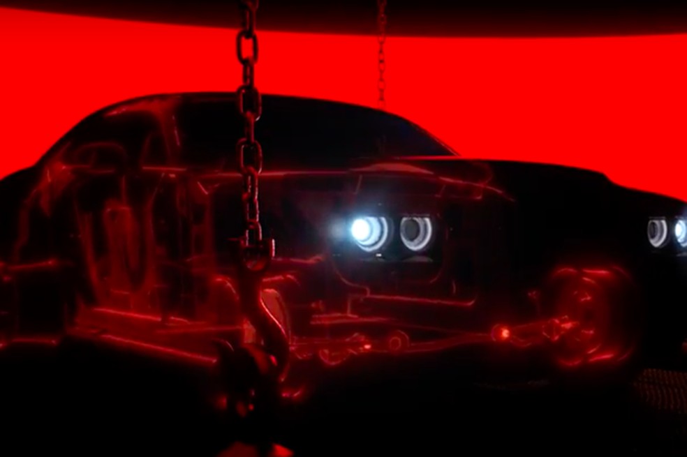 Dodge Challenger SRT Demon será 90 kg mais leve que o Hellcat (Foto: Divulgação) — Foto: Auto Esporte