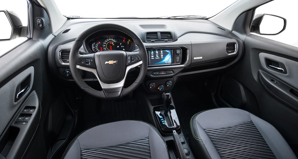Interior da Chevrolet Spin 2019 — Foto: Divulgação