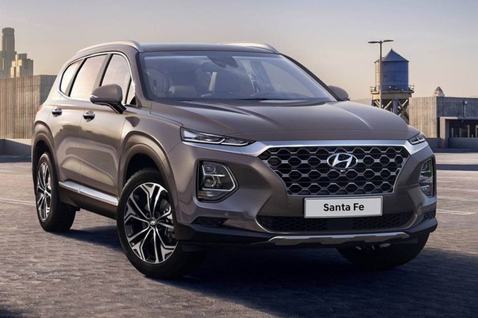 Hyundai Santa Fe tem visual alinhado a nova identidade da marca (Foto: Divulgação) — Foto: Auto Esporte