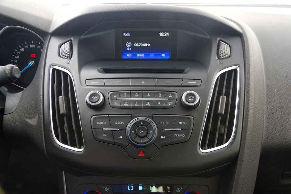 Sistema de som do Ford Focus 1.6 SE Plus