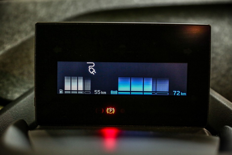 Nível de carregamento do BMW i3 no detalhe
