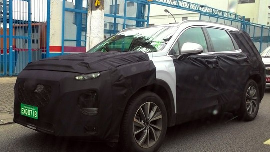 Novo Hyundai Santa Fe já roda em testes no Brasil antes da estreia mundial