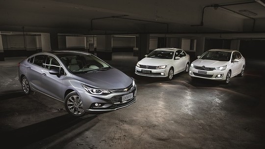 Comparativo: Chevrolet Cruze X Volkswagen Jetta X Citroën C4 Lounge