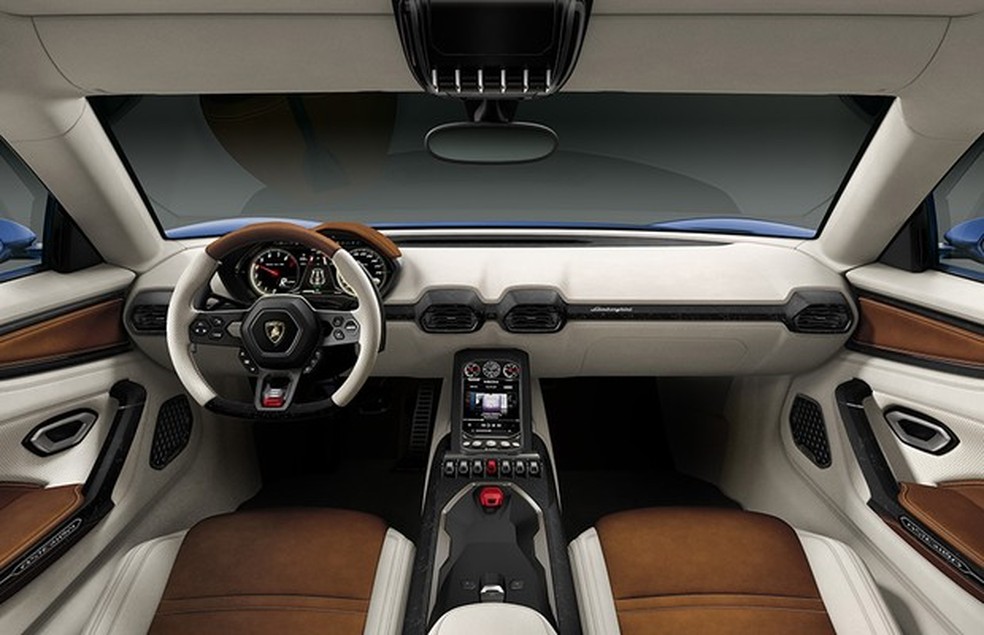Interior do Lamborghini Asterion (Foto: Divulgação) — Foto: Auto Esporte