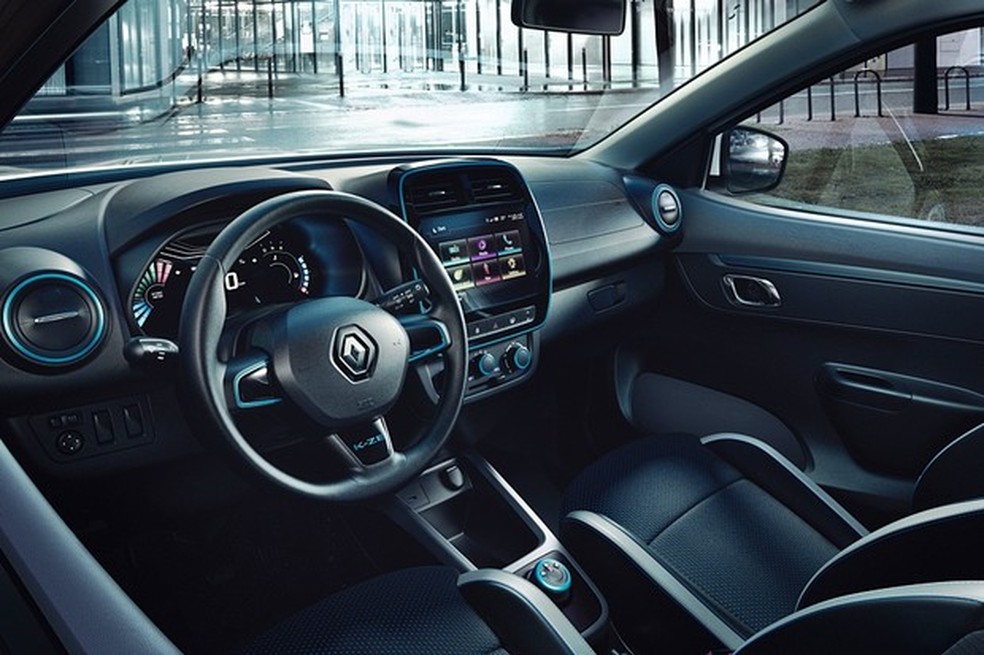 Interior do K-ZE é quase idêntico ao do Kwid brasileiro (Foto: Divulgação) — Foto: Auto Esporte