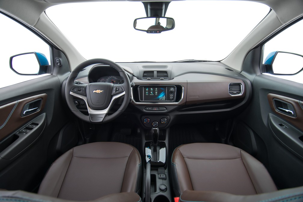 Interior da Chevrolet Spin 2019 — Foto: Divulgação
