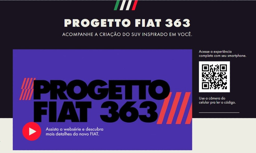 Site do Progetto Fiat 363 foi lançado e vai contar como foi o processo de criação do SUV do Argo — Foto: Divulgação