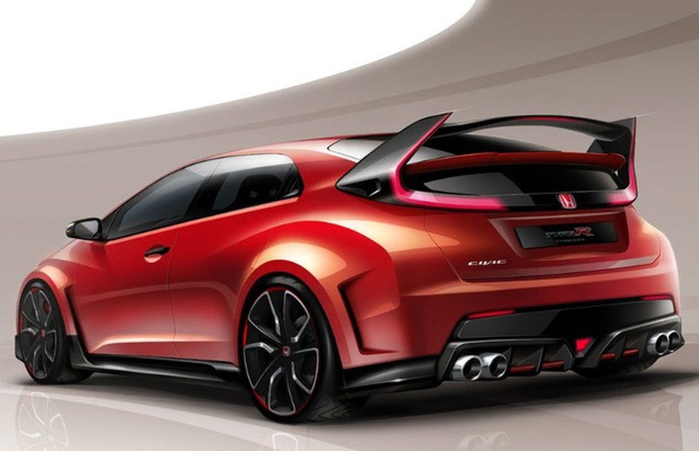 Honda Civic Type R Concept (Foto: Divulgação) — Foto: Auto Esporte