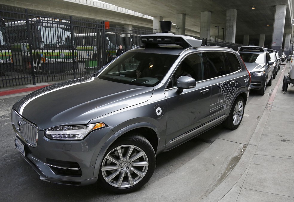 Carro autônomo da Uber em testes nos EUA — Foto: Eric Risberg/AP