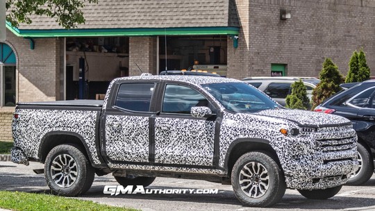Flagra: nova geração da Chevrolet S10 dos EUA ficará mais robusta com frente inédita