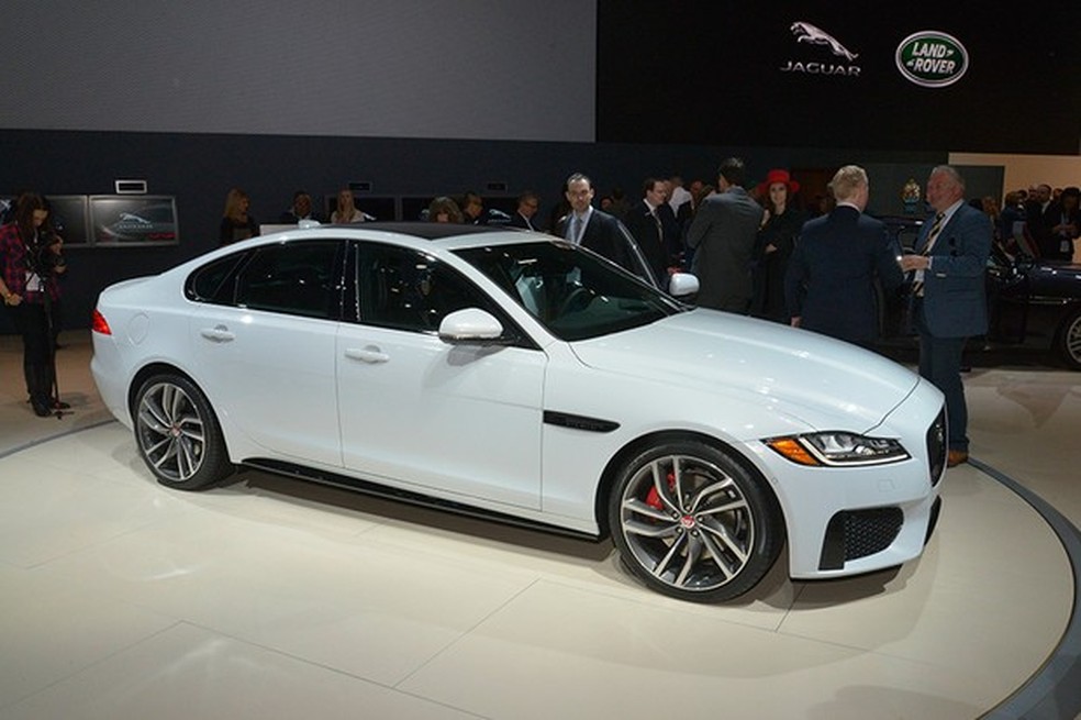 Jaguar XF no Salão de Nova York 2015 (Foto: Newspress) — Foto: Auto Esporte