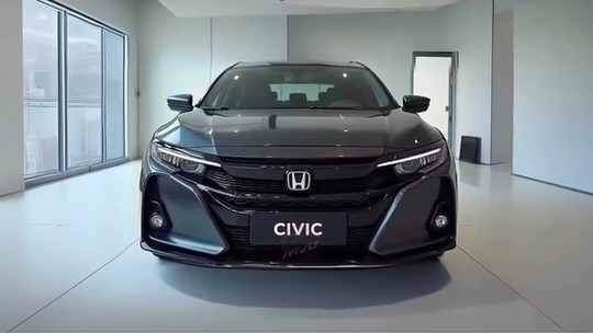 Honda Civic 2025? Carro criado por IA gera confusão sobre o sedã