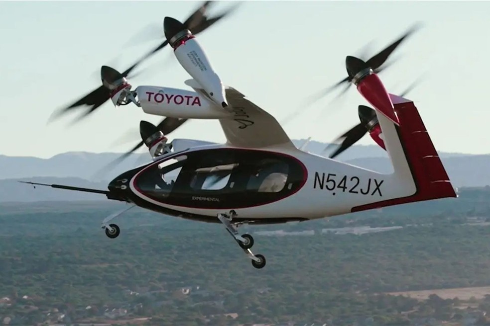 Primeiro voo teste do eVTOL da Joby aconteceu em 2024  — Foto: Divulgação
