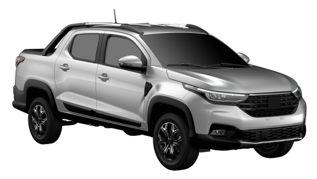 Fiat Strada é revelada pelo INPI; versão mais cara tem faróis de LEDs — Foto: Reprodução/INPI