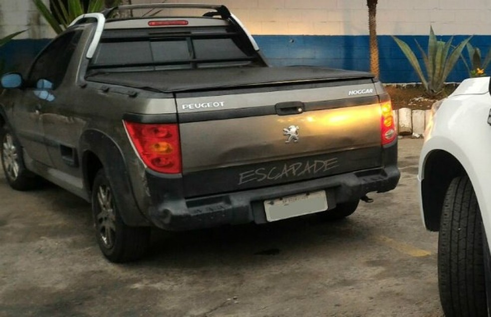 Peugeot Hoggar Escapade apreendido por R$ 9 milhões em dívidas (Foto: Divulgação/Detran) — Foto: Auto Esporte