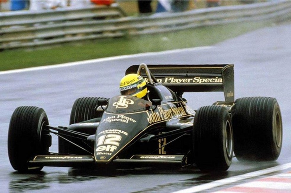 Senna no GP de Portugal de 1985 (Foto: Divulgação) — Foto: Auto Esporte