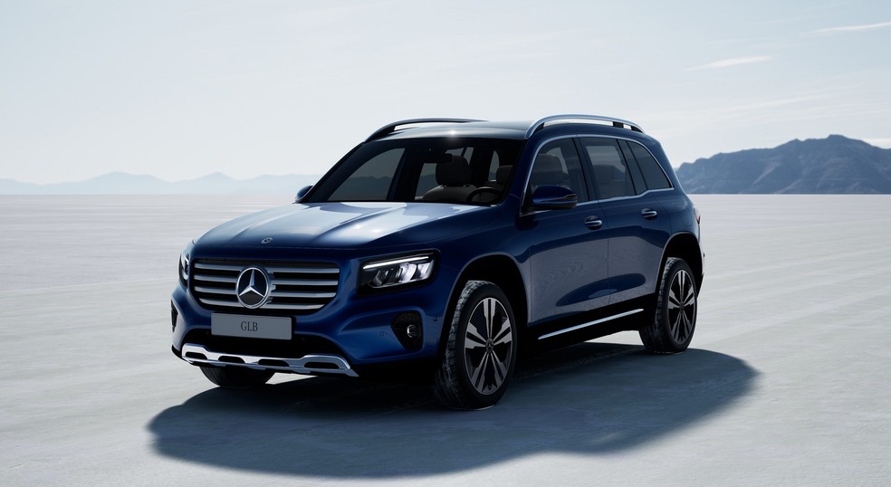 Mercedes-Benz GLB é equipado com um conjunto híbrido leve no Brasil  — Foto: Divulgação