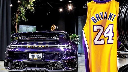 Porsche feito em tributo a Kobe Bryant está à venda por R$ 1,5 milhão