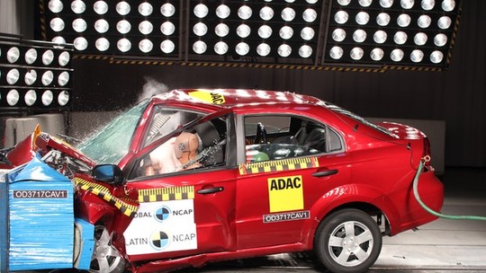 Chevrolet Aveo zera na proteção de adultos no Latin NCAP
