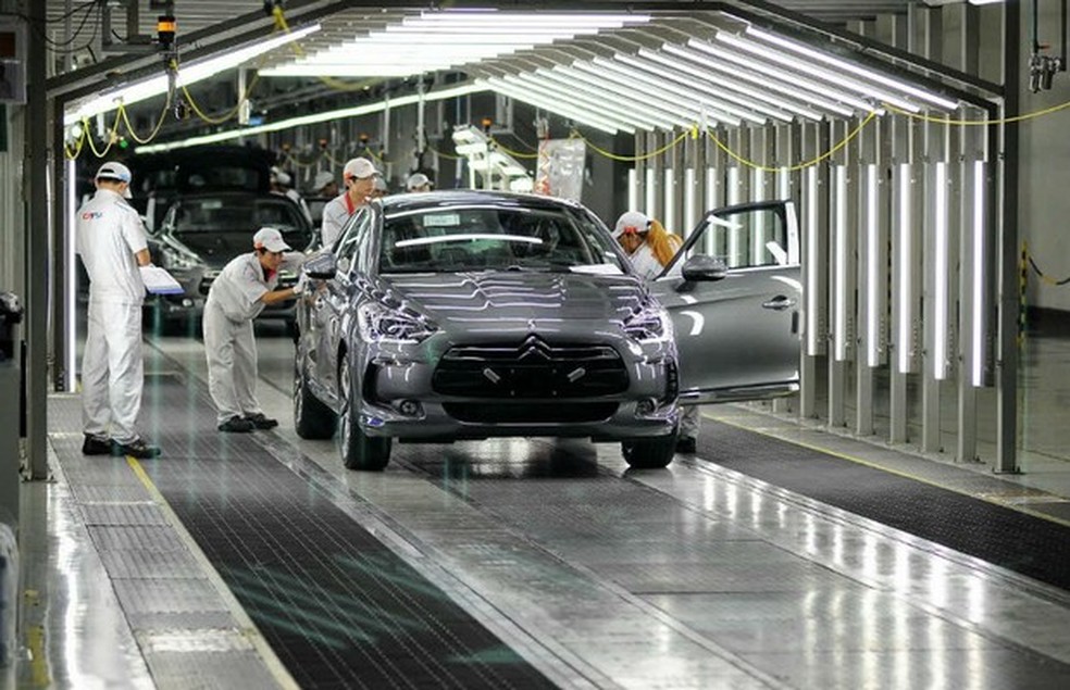 Linha de produção da Citroën em Shenzhen (Foto: Divulgação) — Foto: Auto Esporte