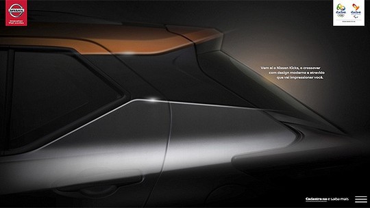 Nissan divulga teaser da lateral do Kicks