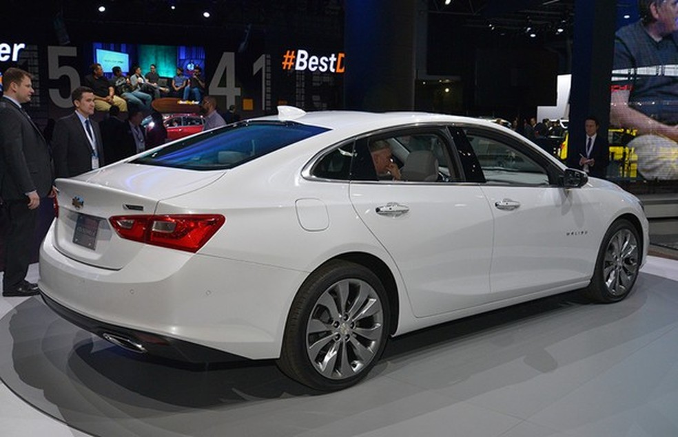 Chevrolet Malibu no Salão de Nova York 2015 (Foto: Newspress) — Foto: Auto Esporte